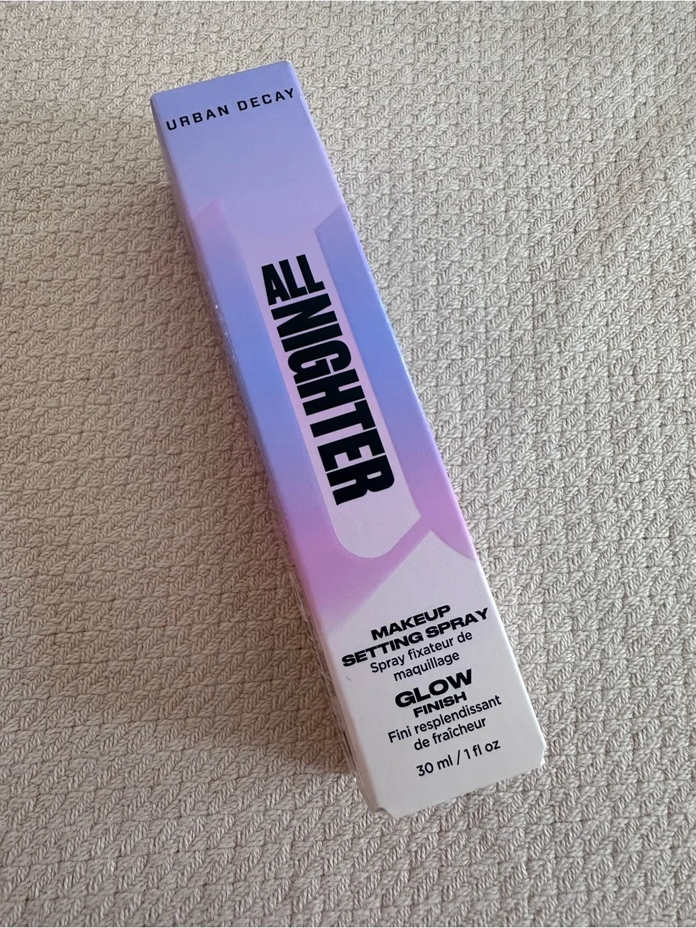 URBAN DECAY All Nighter Waterproof Glow Setting Spray 1 oz New